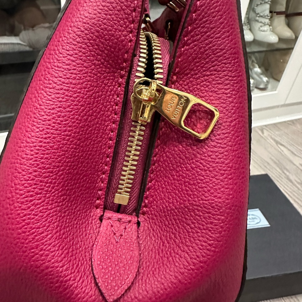 Louis Vuitton Raspberry Embossed Top-Handle Satchel - Picture 5 of 6